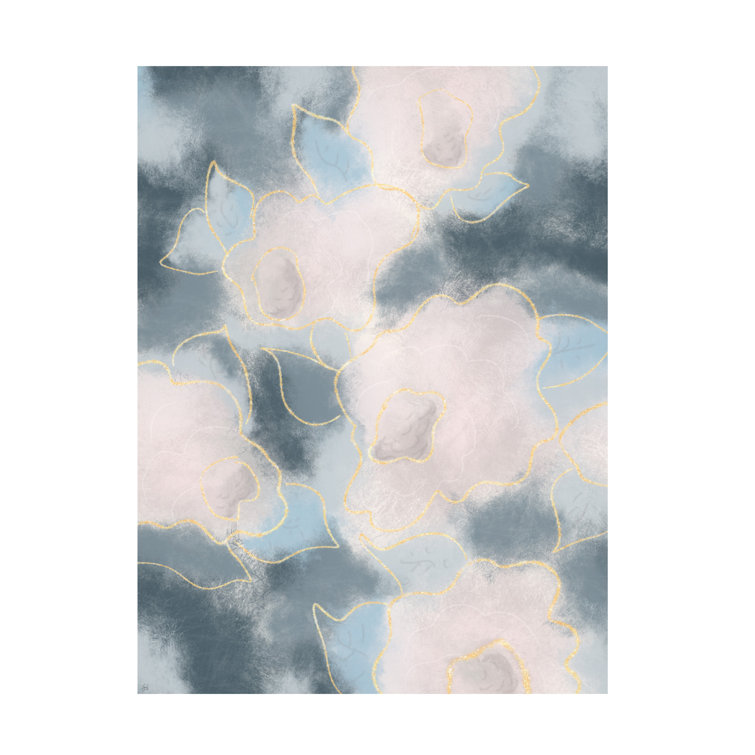 Wrought Studio Line And Brush Floral Fibers Soft And Loose Canvas Art